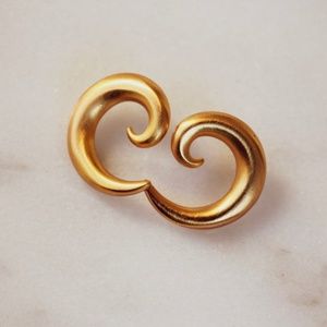 Vintage Adina Half Moon Earrings